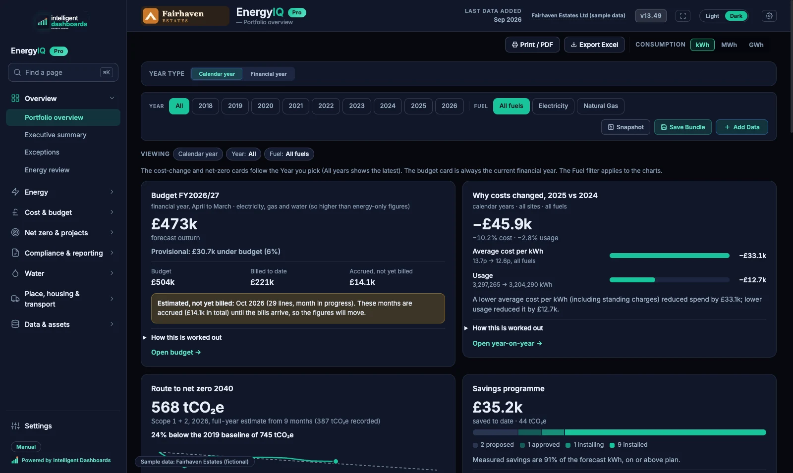 EnergyIQ screenshot